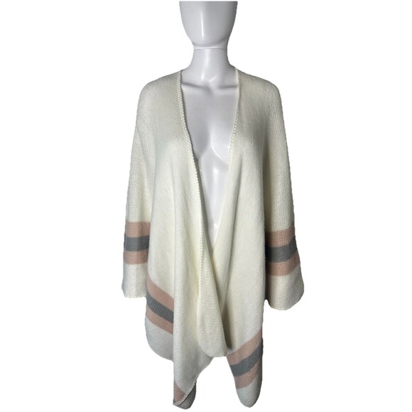 Steve Madden Poncho Shawl Women’s Cozy Knit Sweater Cardigan Wrap - Picture 5 of 5